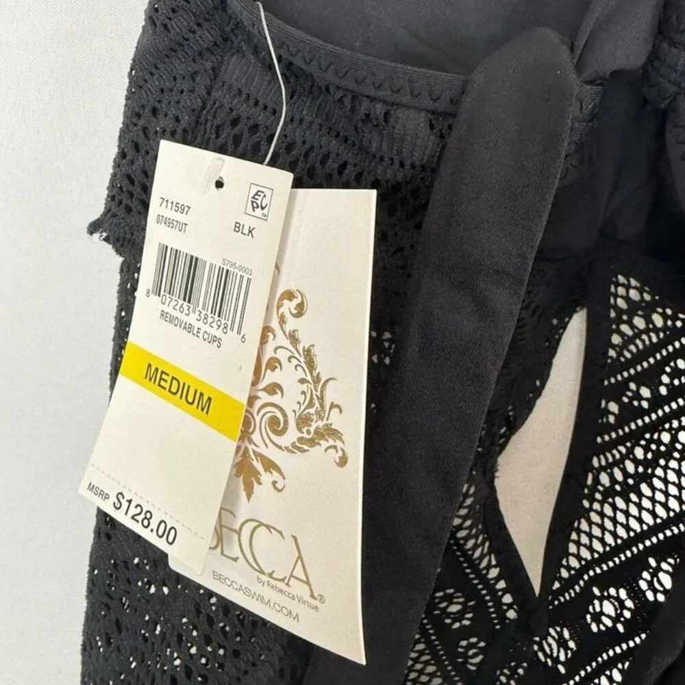 Becca Women’s Black One Piece Swimsuit Size medium